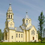 Храм Происхождения Честных Древ Креста Господня в пос. Лисино-Корпус (подворье Новодевичьего монастыря)