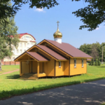 Храм Воскресения Христова у Пискаревского кладбища г.Санкт-Петербурга
