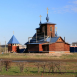 Храм иконы Божией Матери 'Взыскание погибших' на ул. Добровольцев в Лигово (временный, разобран в 2020 году)